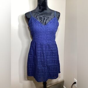 Trixxi Navy Blue Spaghetti Strap Dress Size 13